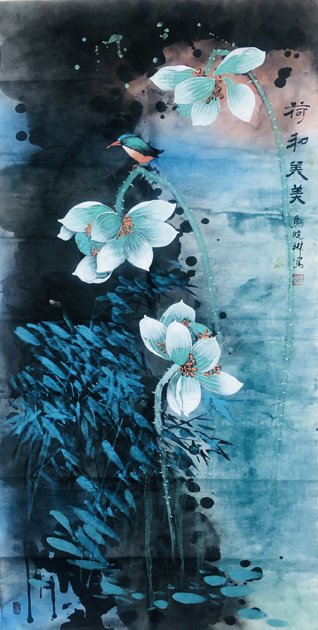 118马晓琳作品:《荷和美美》(陕西).jpg