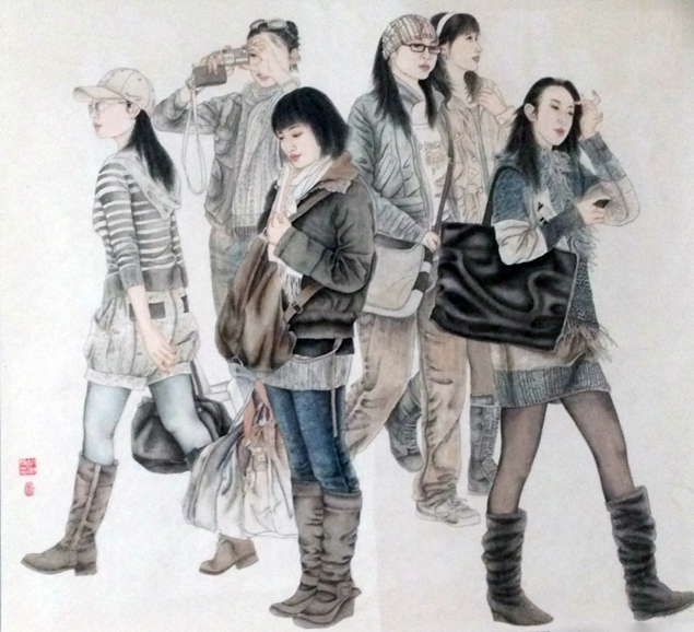 82胡香玲作品:《冬去春风来》(陕西).jpg