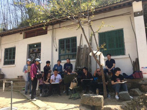 4.jpg 中国娱浪网书画频道米龙艺术工作室商洛采风写生纪实